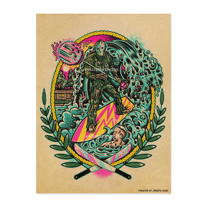 Crystal Lake Surfer 9x12